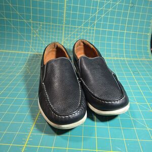 Johnston & Murphy Men's Black Leather Slip-On Loafers Casual Shoes US 10 M